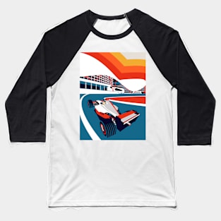 Formula Race Car in Yas Marina Baseball T-Shirt